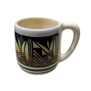 Vintage Navajo Native American Indian USA D. Lee Pottery Coffee Mug Signed Small